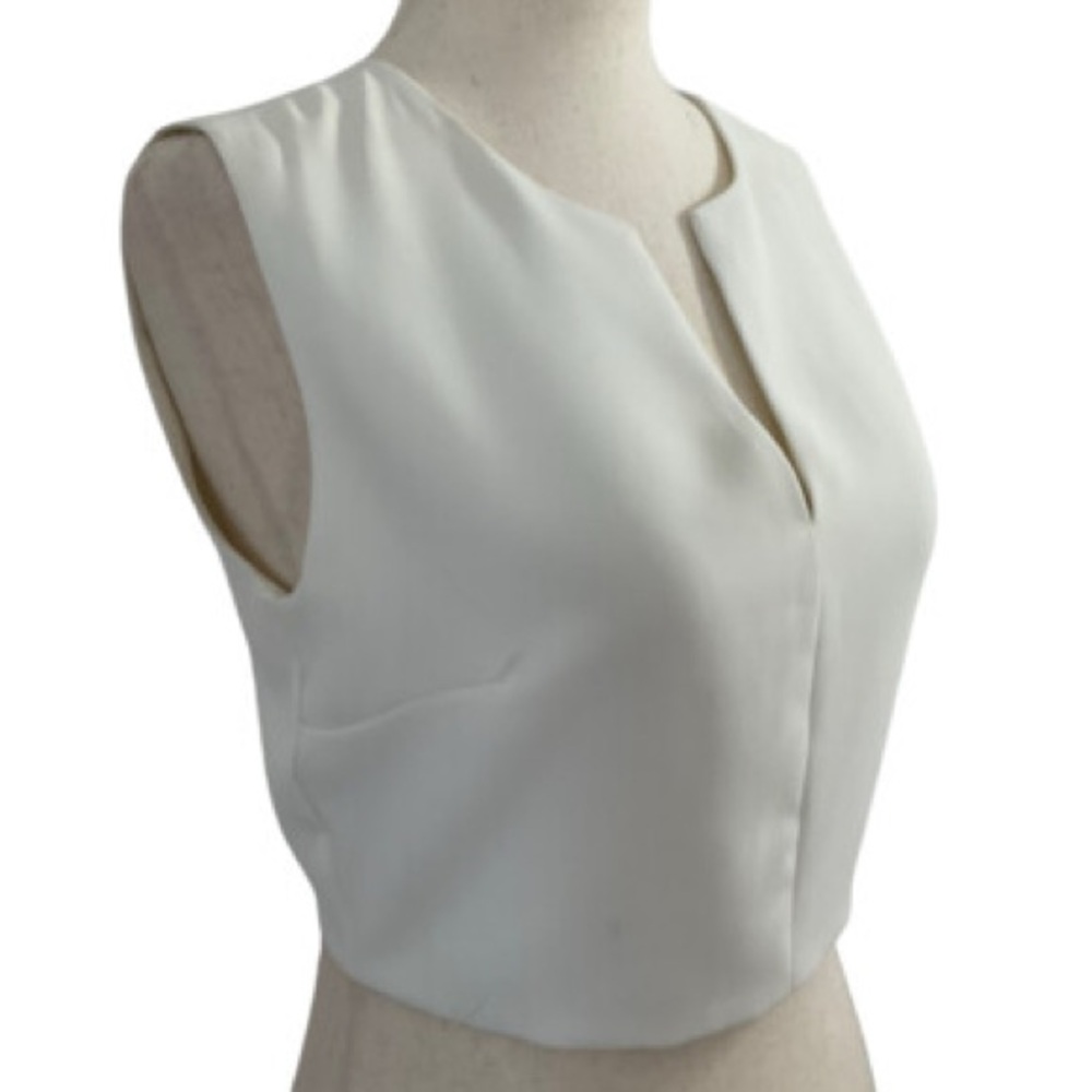 Forever 21 Sz.S White Cropped Top